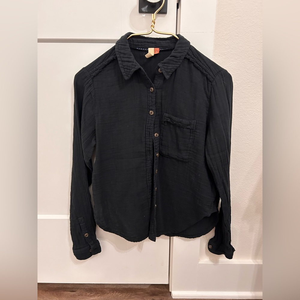 Pilcro gauze button up shirt